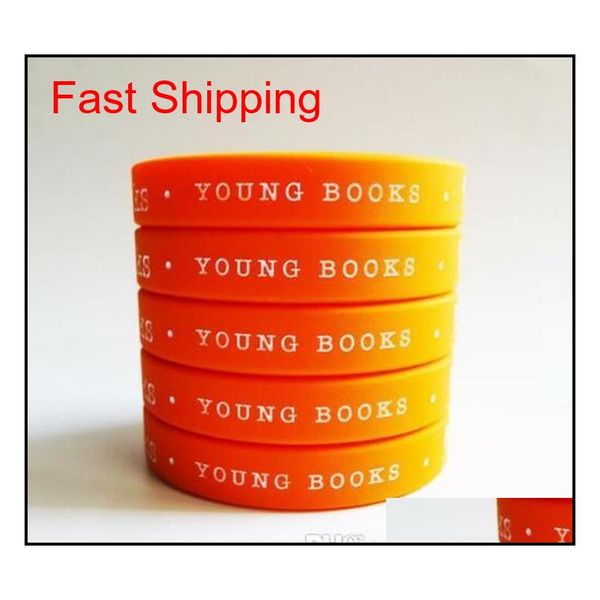 

100pcs/lot colorful blank sile wristbands rubber brac qyleza new_dhbest, Silver
