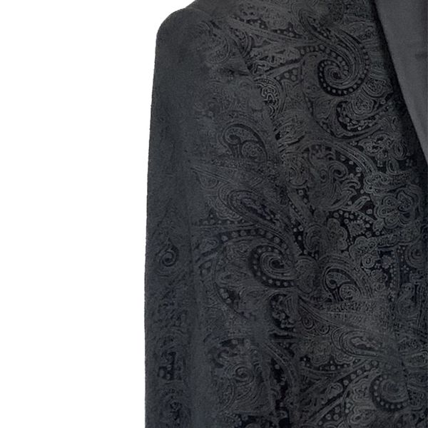 

custom fashion blazer for men blazers velvet black paisley mens velvet blazers tailor made slim fit wedding suit jacket men 201106, White;black