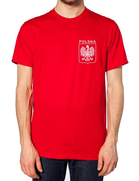 

новое лето мужчины прохладный ретро польша polska footballer тенниска men kid вентилятора с коротким рукавом футболки спортивные толстовка с