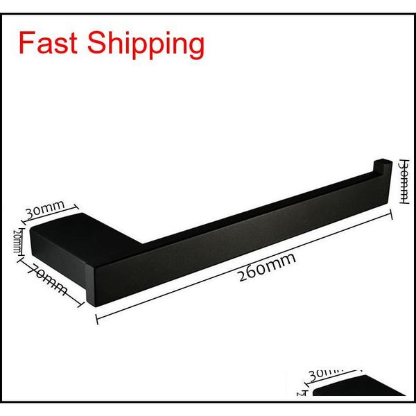 

black square towel rack 304 stainless steel towel ring single towel bar bathroom qylkef new_dhbest