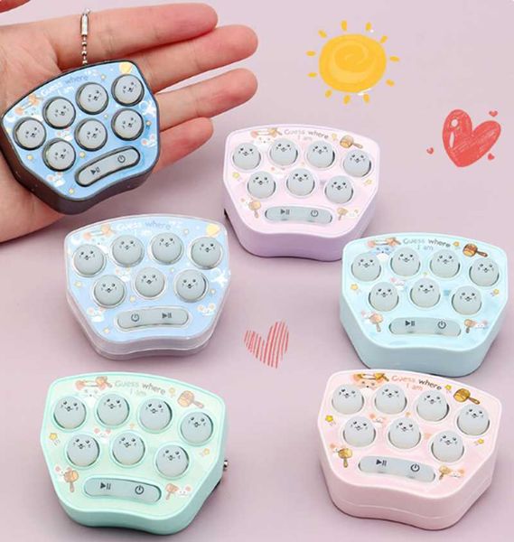 

portable game players mini console keychain children handheld toy tetris nostalgic cartoon creative year christmas gift