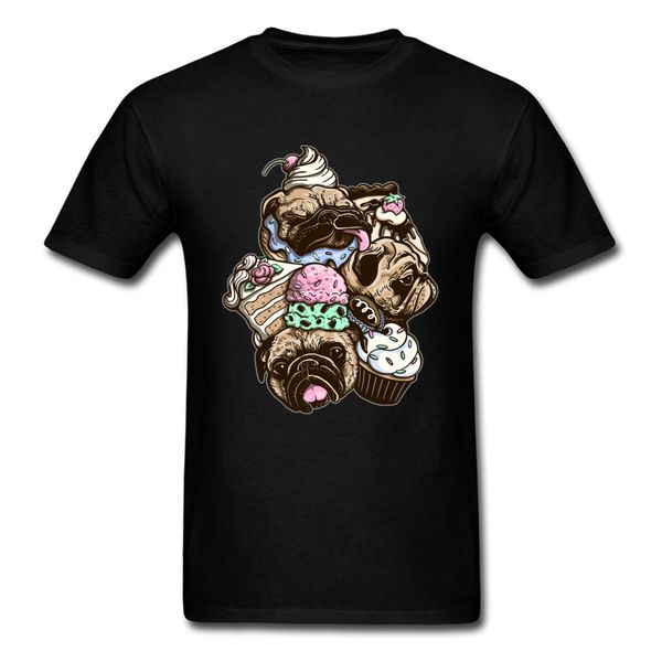 

pugs desserts t shirts tees unique cartoon designer summer t shirt pet dog cup cake funny tshirt sport hooded sweatshirt hoodie