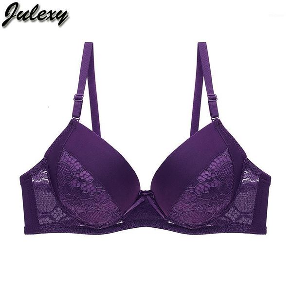 

julexy b c d lace women bra solid big size underwear for lady push up plus size bralette1, Red;black