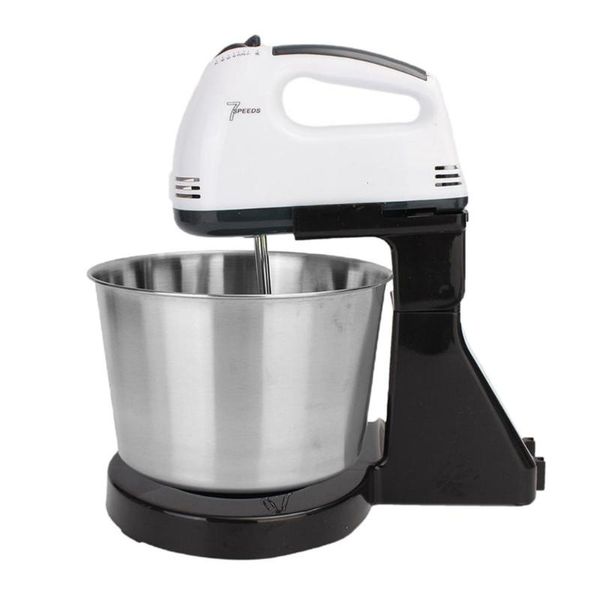 

food mixers electric hand mixer 7-speed mini egg cream beater with bucket handheld whisk