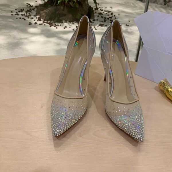 

genuine leather high heel women shoes thin heel super high bling ladies pumps pointed toe wedding party shoes size 34-41, Black