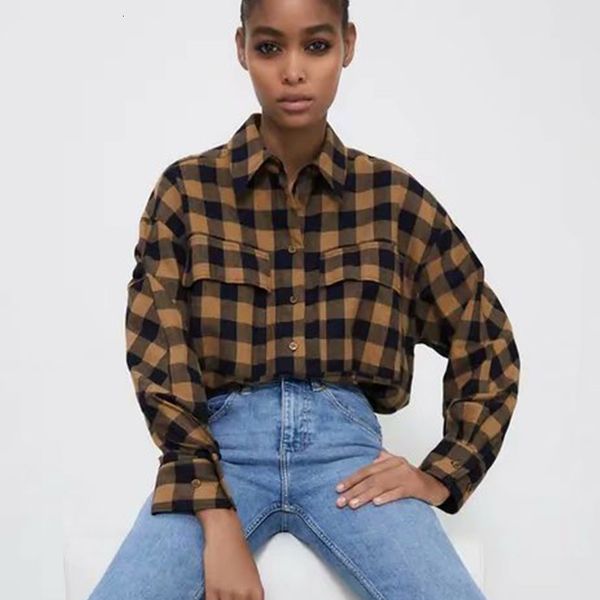 

2021 new women spring autumn lantern sleeve plaid printed office lady fashion short long sleeves outerwear y9bz, White