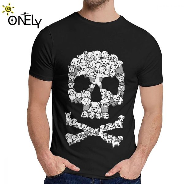 

sport crewneck pawsitively bitchin dog skull humorous t-shirt casual for man 100% cotton tee sale