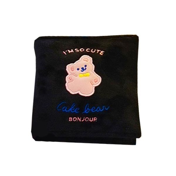 

women cartoon pattern embroidery makeup bag coins purse lady sanitary napkin storage organizer