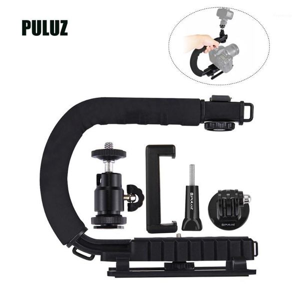 

puluz u-shaped handheld camera holder video handle dv bracket c-shaped steadicam stabilizer kit for all slr home dv cameras1