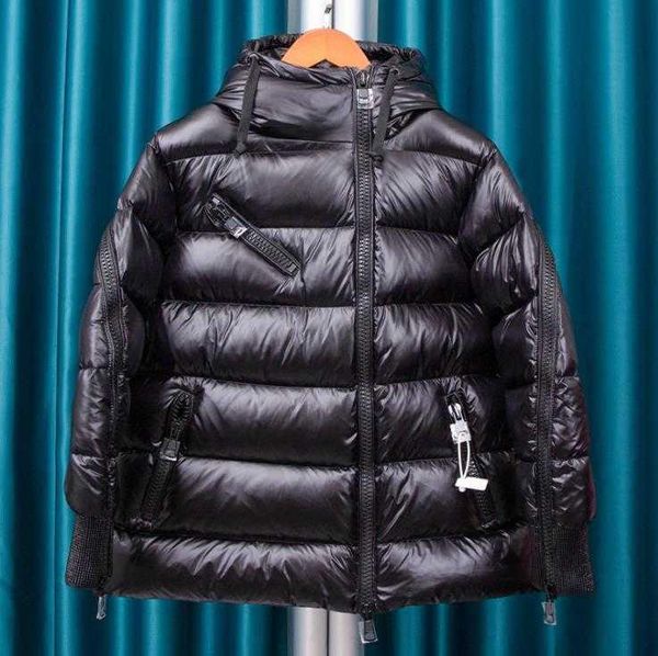 

monclair 00124 designer women down jacket french brand parana series ladies winter thickened zipper jackets, Black
