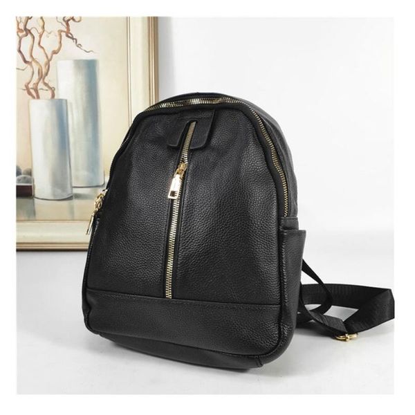 

2020 new fashion custom graffiti real leather backpack bag art paint gogh star dog women's backpack bag genuine leather