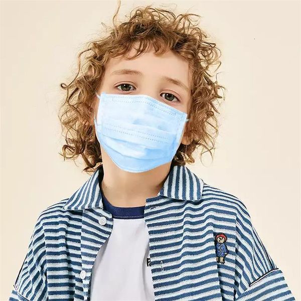 

disposable disposable face masks for kids dhl children 3 layers dustproof mask facial protective cover masks set anti-du