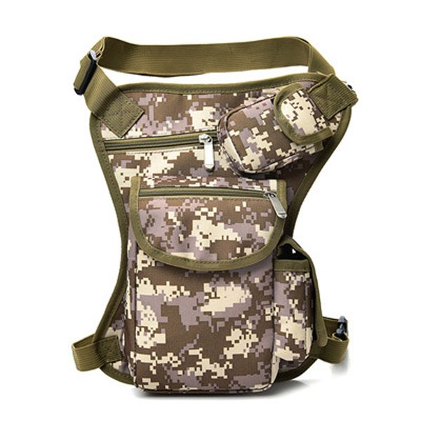 

portable hunting fanny pack waist bag belt canvas men tactical motorcycle drop leg military travel riding bag