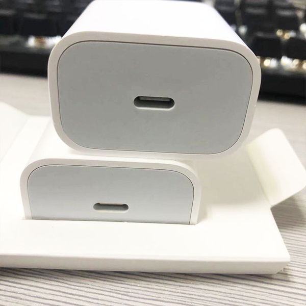 

dhl 50pc/lot 20w pd fast charging us eu plug wall charger usb type-c port adapter for ip8 plus xs xr 11 pro max