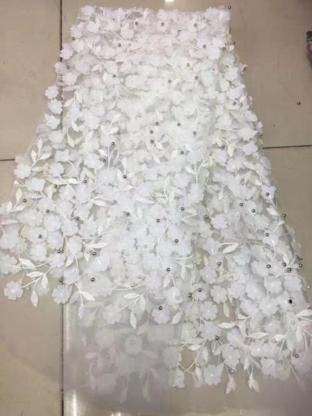 

british rural style french lace fabric fresh african tulle laces fabrics 2020 fashionable nigerian with beads lace fabrics white, Pink;blue