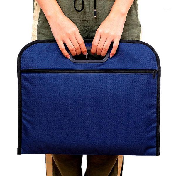 

b4/a4 canvas file bag/document bag/handbag/oxford zipper conference bag double layers waterproof book file handbags1