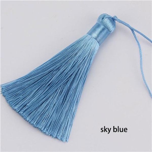 

2pcs pack 8cm diy craft tassel polyester silk tassel fringe trim sewing accessories curtains wedding decor jewelry accessories h wmtgtf