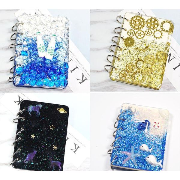 

diy notebook cover sile mould with inner paper for diy handmade crystal epoxy resin molds transparent book creat bbyokl, Black