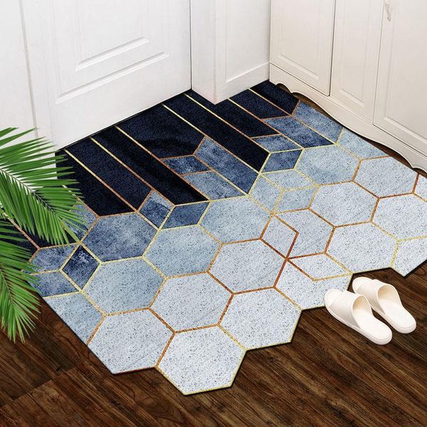 

hometobeauty anti-slip pvc silk loop door mat door mat entrance rubbing dust carpet kitchen custom irregular rug nordic