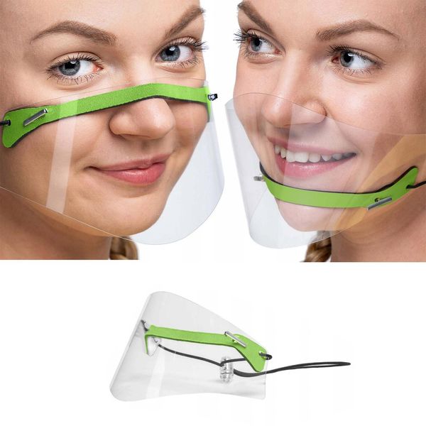 

mini shield washable reusable pvc visual mask for face mondkapjes wasbaar headband bandana mundschutzmaske mascarillas masque sqckrk, Black