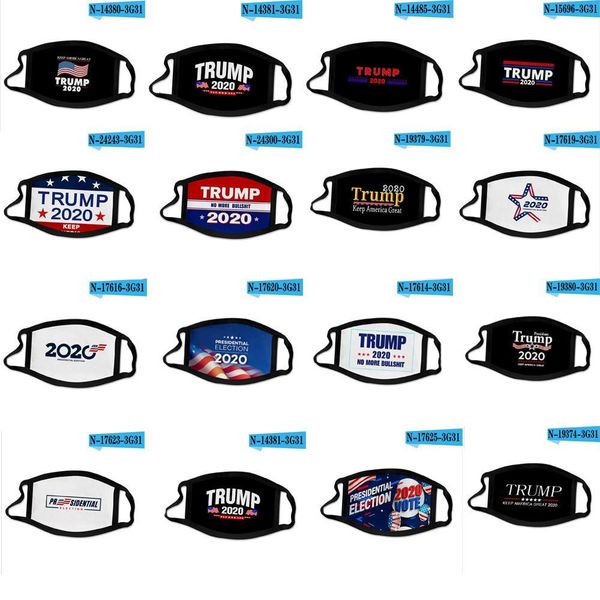 

44 styles face 2020 donald trump mouth funny anti-dust cotton usa american election united states black washable