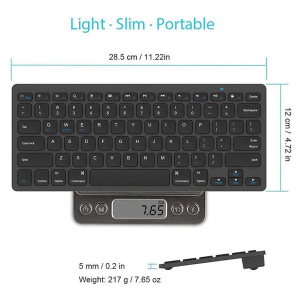

keyboard mouse combos wireless bluetooth lightweight cellphone tablet mobile phone universal portable travel office keypad