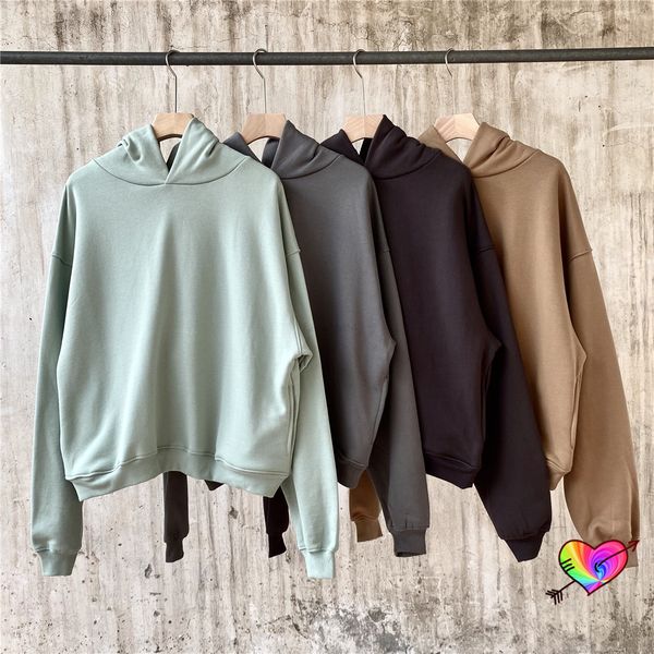 

hoodies hip hop 2021 men women 1 fleece hoodie blank pullover solid ovesize sweatshirts, Black