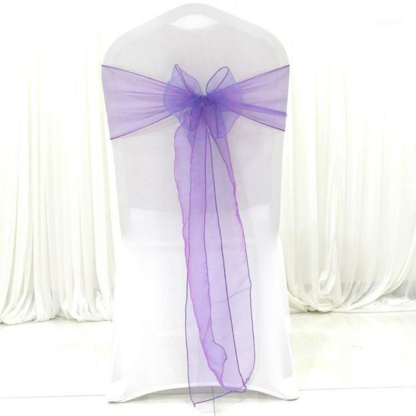 

organza chair sashes for wedding/party - chair cover sashes/bows sash/ribbon/tie decor, suit for banquet, catering, reception -1