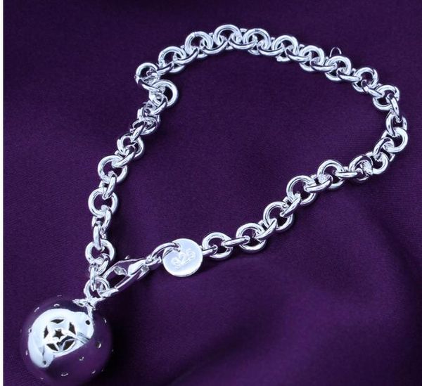 

925 щепка покрыванного браслета ювелирные изделия свободное сердце для женщин простой браслет мода доставка серебро персик pulseiras jllih y, Silver