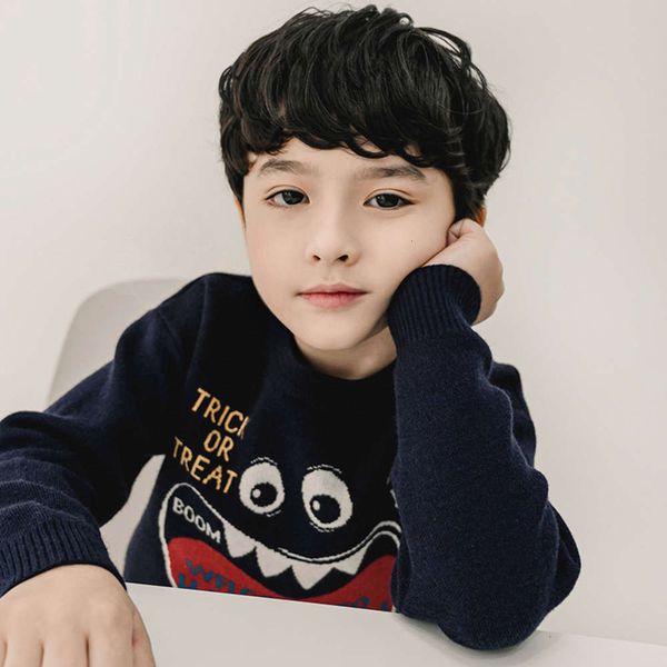 

jacquard boys' children's sweater new pullover autumn by204597, Blue