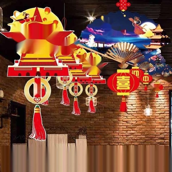 

1jzdz pendant pendantnational daydecorative ceilingstore decorationl storesuspended mid-autumn pendantsuspended festival pendant pendantn