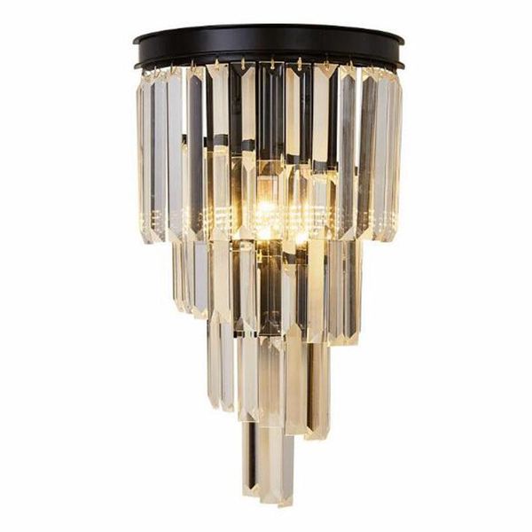 

wall lamp modern art crystal decoration american iron light interior lighting for bedroom bedside