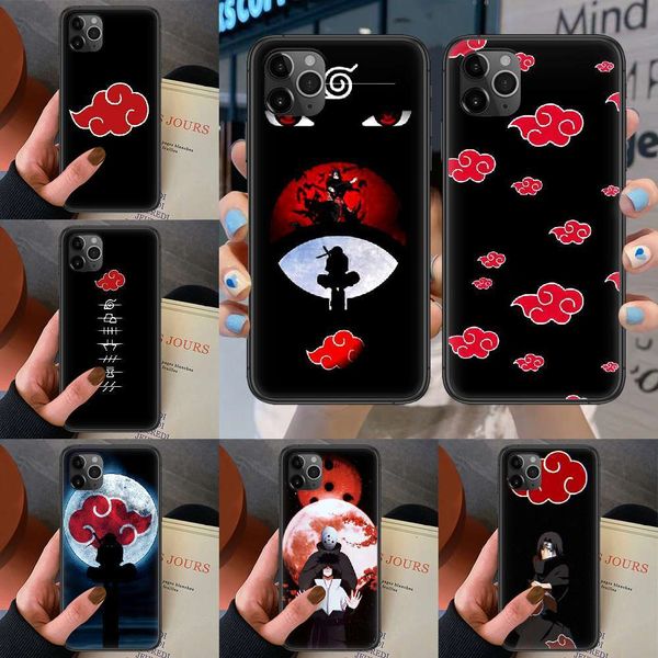 

akatsuki uchiha itachi naruto case for vip 4 4s 5 5s se 5c 6s 67 8 plus x xs x xr 11 12 mini pro max 2020 black etui4fre
