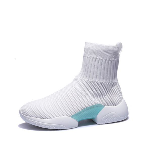 

2021 sock women knitted ankle boots flats ladies breathable casual comfort autumn new sneakers n1cx, Black