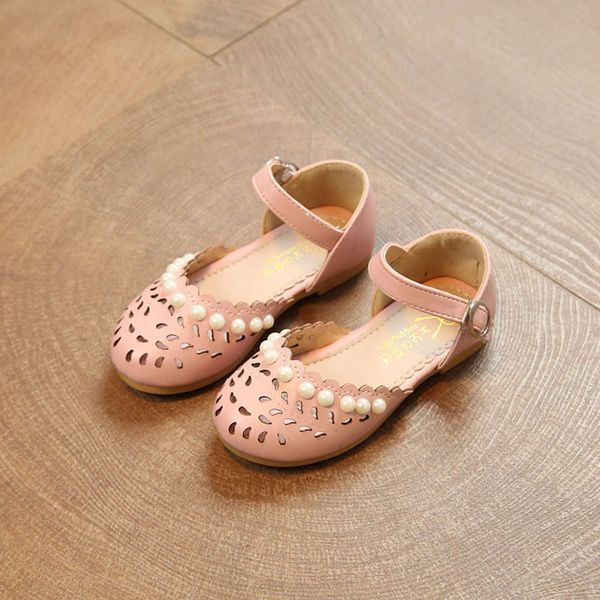 

out new cut girls' sandals flower baotou children's girl's princs sho in summer 2020, Black;red