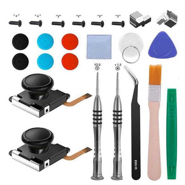

game controllers & joysticks joycon repait kit 3d joystick replacement for switch repair tool1