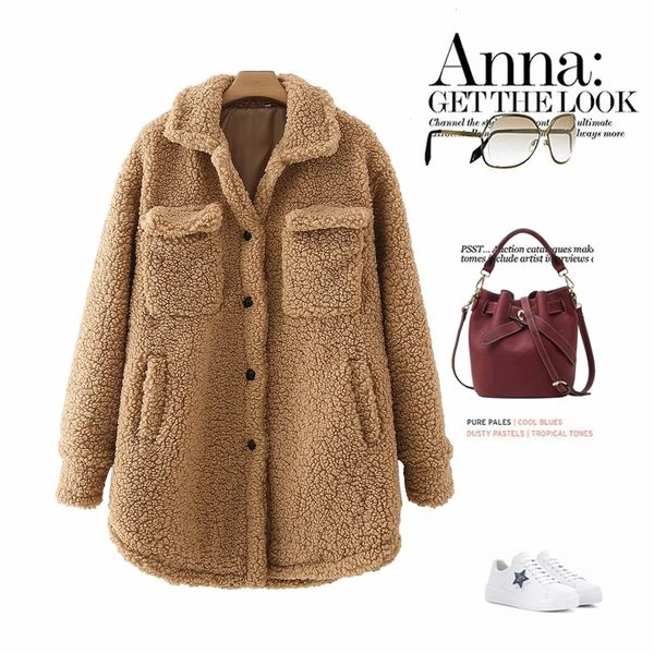 

2021 new medium length cashmere coat lir2, Black;brown