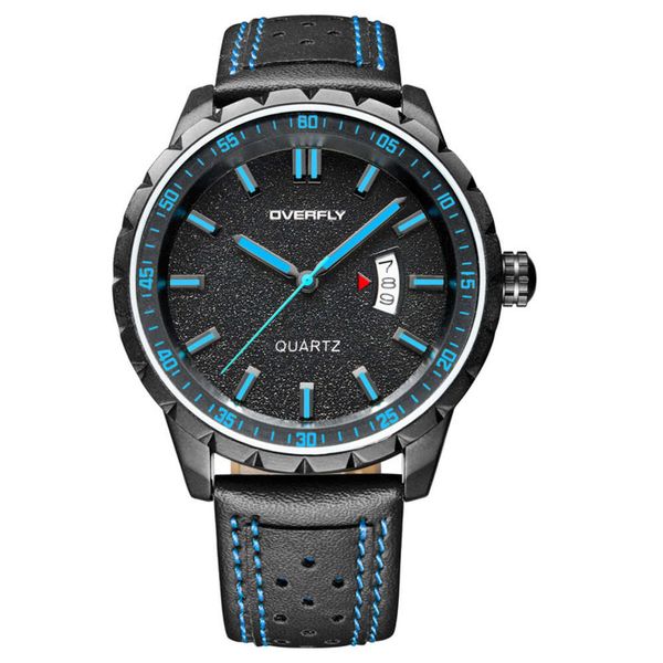 

strap, sports men's outdoor business tiktok, calendar, quartz watch, Slivery;brown