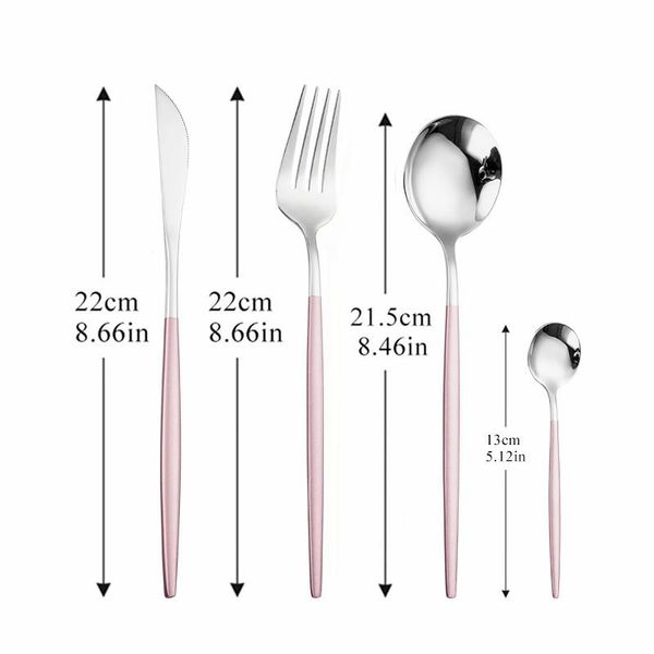 

home tableware golden cutlery forks dinner set stainless steel cutlery set complete fork spoon knife dinnerware set eco friendly h jllwha