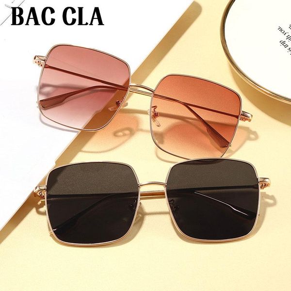 

sunglasses bac cla 2021 fashion women's oversized metal square women men's glasses gradient uv400, White;black
