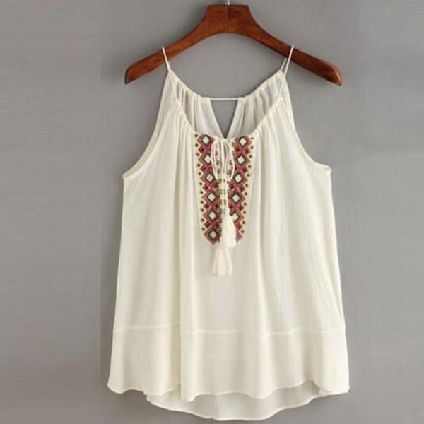 

2019 newly summer casual women ladies 2 style sleeveless o-neck tassel floral lace solid slim size s-xl, White