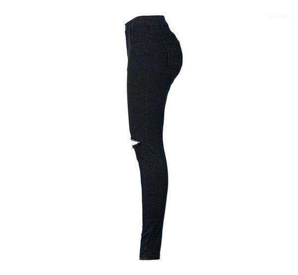 

jeans women trousers skinny-pants high-waist elastic slim new-fashion dm0011, Blue
