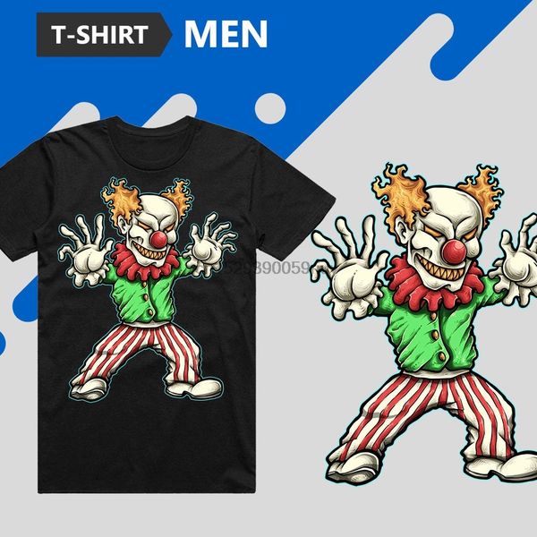 

sport man t shirt clown short sleeve black or white custom design