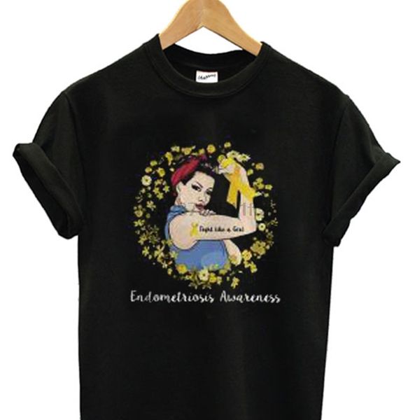 

summer funny print men tshirt women yellow endometriosis awareness t shirt sport hooded sweatshirt hoodie
