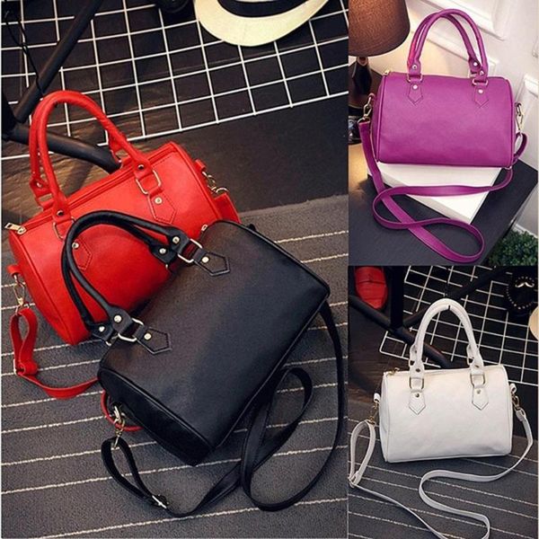 

2020 fashion women handbags ladies handle bag leather totes black red beige pu leather shoulder bag fashion hobos