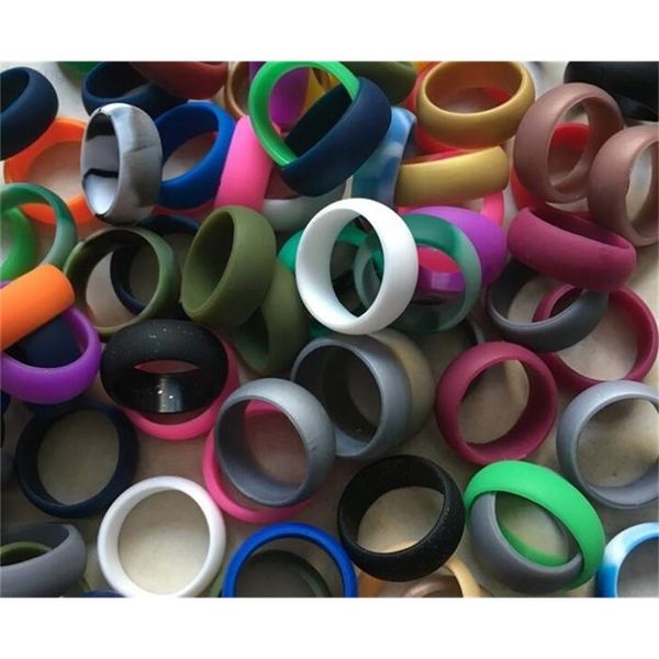 

o-ring 300factory wedding flexible silicone comfortable fit lightweigh ring for mens j138, Silver