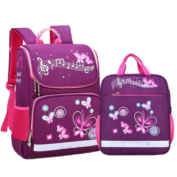 

cute butterfly printing school bags for girls teenager schoolbag fashion school backpacks for children kids travel bag 2020 y0125