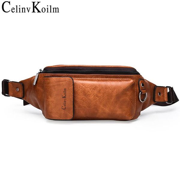 

celinv koilm fanny pack for men water resistant fashion waist bag with adjustable belt waist pack outdoor crossbody shoulder bag c1016