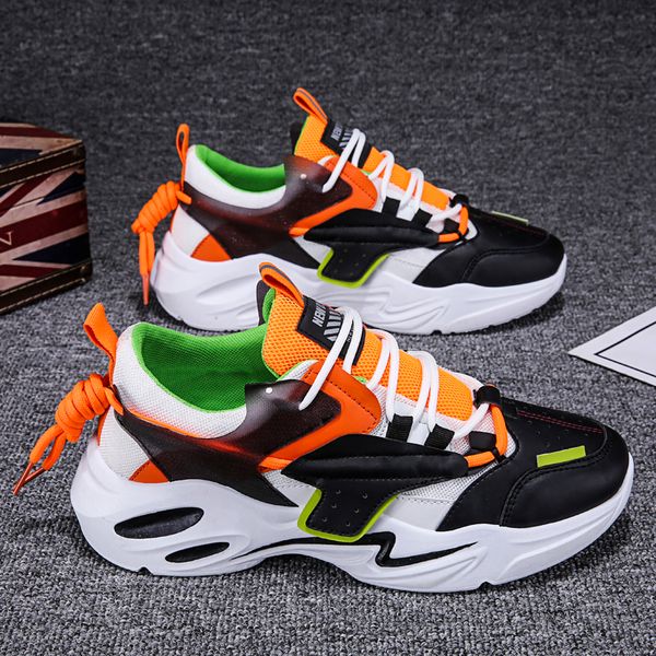 

men sneakers twist sole new listing brand designer trendy casual shoes durable outsole trainer zapatillas deportivas hombre 201008, Black