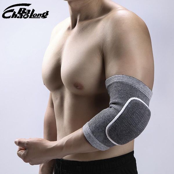 

2pcs elastic basketball elbow pads arm sleeve crashproof honeycomb support protector guard sport safety kg-225, Black;gray